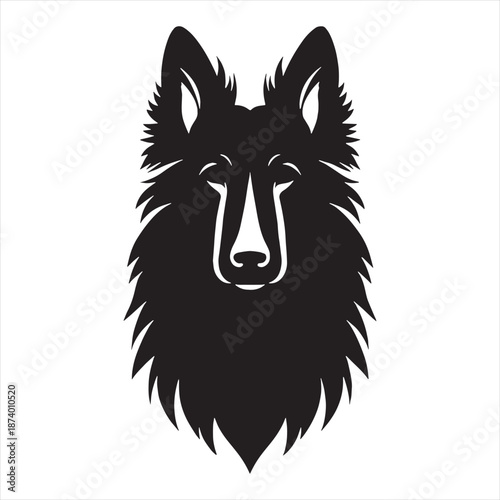 Belgian Shepherd Dog Vector Silhouette Illustration Showing Strength Intelligence and Loyalty Perfect for Logos Branding T Shirts Stickers Posters Animal Art Prints and Professional Graphic.