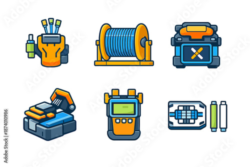 Set of Industrial Technology Icons