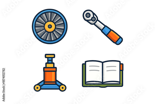 Car Maintenance Icons