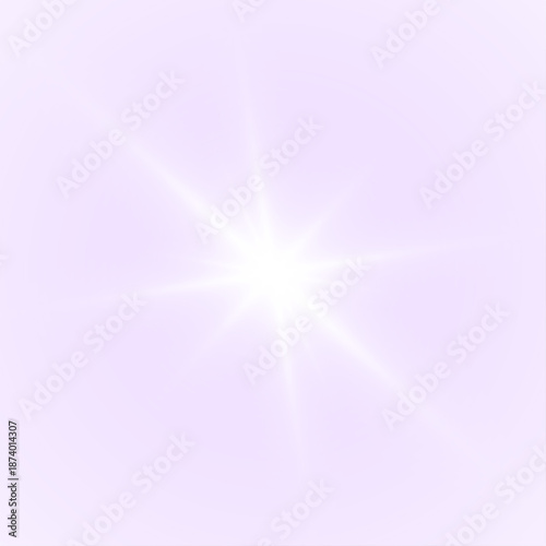 Png white star light powered by sun and directional sunlight rays. Sparkle and sparks combine with twinkle, light glare for starburst. Dynamic glowing light fills the background. Vector illustration