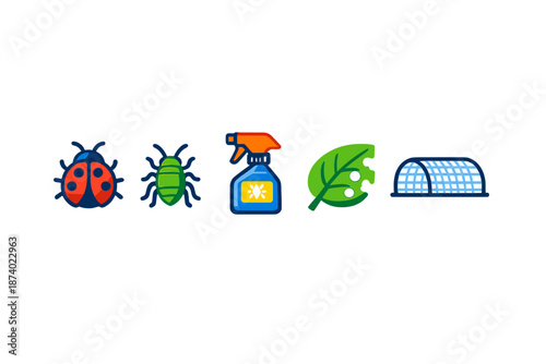 Pest control concept with icons