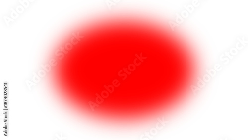 Realistic red shadow effect with ellipse shape. Blurred glowing shadow for attractive designs. Vector illustration.