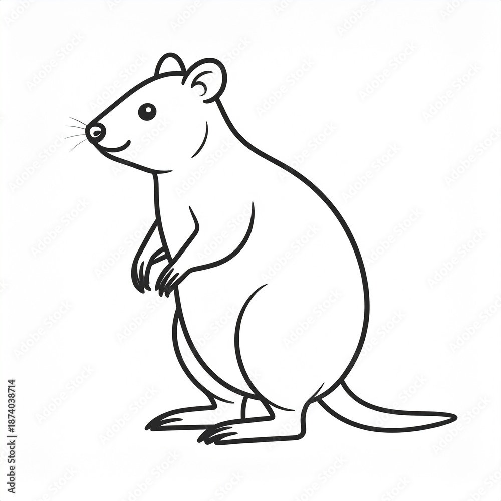 Fototapeta premium Cute Cartoon Mouse Holding Cheese Slice Vector Illustration Isolated on White