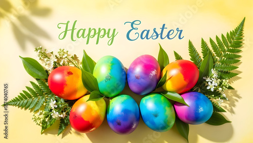 colorful easter eggs