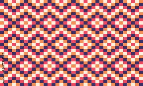 vintage pink, purple, beige, cream rectangle arrange in diamond patchwork repeat seamless style design for fabric print or t-shirt paint or backdrop wall