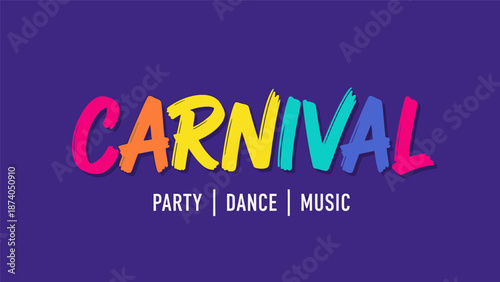 Vibrant carnival scene with party, dance, and music elements in a lively atmosphere viewed from directly above