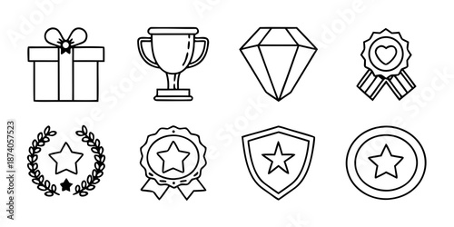 Award winning symbols and luxury icons for success and achievement, best for any design you need