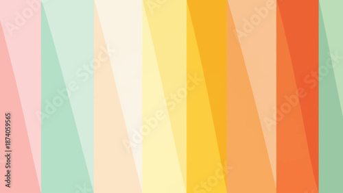 Soft Pastel Diagonal Stripes Background in Rainbow Colors