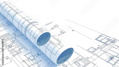 Detailed Construction Blueprint Design