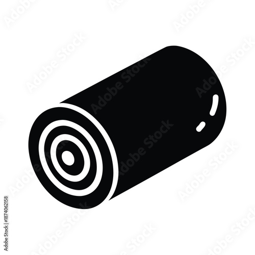 Swiss Roll Cake Vector Illustration