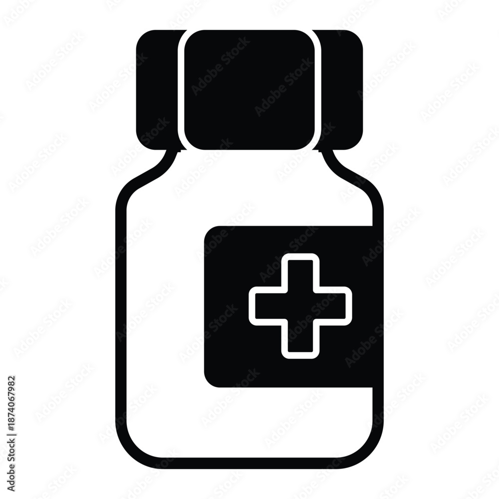 Fototapeta premium Medicine Pack Vector Icon which can easily modify or edit