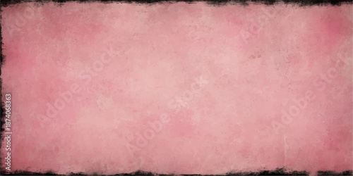 Vintage aged pink grunge paper texture with a blank antique parchment design and a retro grungy wall pattern backdrop
