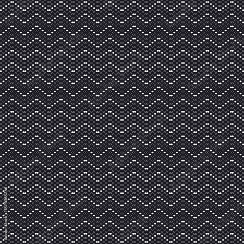 Oval Shape Chevron Seamless Pattern for Print