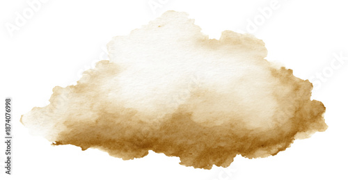 Brown Watercolor Stain Abstract Texture