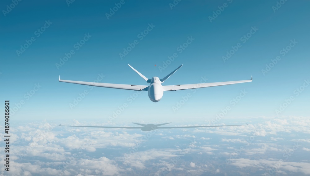 Obraz premium Unmanned aerial vehicles hovering in open air, focusing on maintenance and control procedures