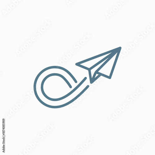 Dynamic paper airplane soaring in a loop with momentum