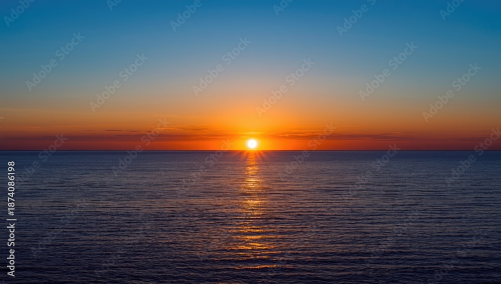 Obraz premium Sunset over the Baltic coast in winter, tranquil scene with low temperatures, seasonal change, Earth Day