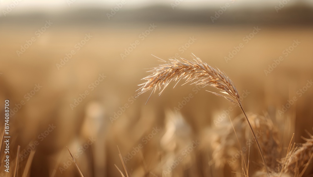 Obraz premium Dried oat plant with mature oats, illustrating cereal crop stages for agricultural analysis