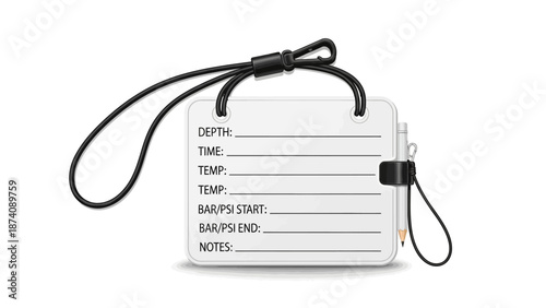 Illustration of climbing rope knots and a mechanical device.