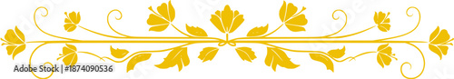 Elegant Floral Ornament Border Design