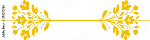 Floral Branch Divider - Elegant Design