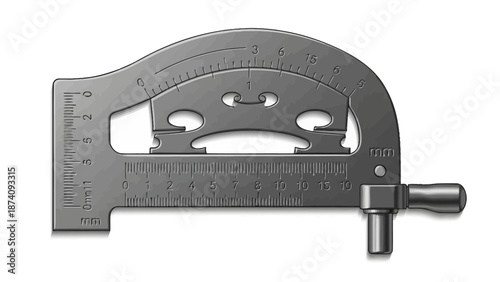 Close up of two camera lens barrels in a technical drawing style