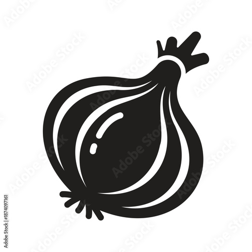 Bulb onion vegetable icon
