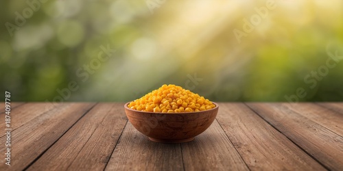 Pigeon peas in a bowl, organic toor dal as a fiber-dense food choice, Earth Day