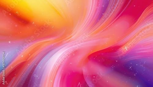 Colorful abstract background with flowing lines, designed for dynamic layouts, World Environment Day