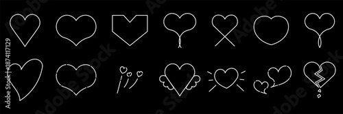 ハート型セット バレンタイン・ホワイトデーなど ホワイト