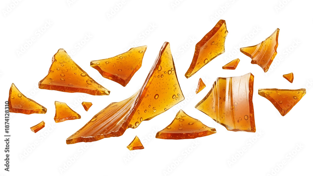 Fototapeta premium Broken Tortilla Chips Shards In Snack Form.