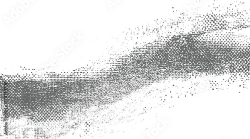 Abstract textured background with a flowing wave-like pattern of grey dots and a distressed overlay effect for a unique artistic feel