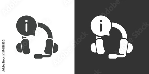 Information Service icon. Solid glyph series icon