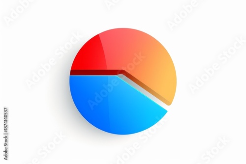 Free Download 3d pie chart displaying data visualization for statistics and business analytics - GFXLoad