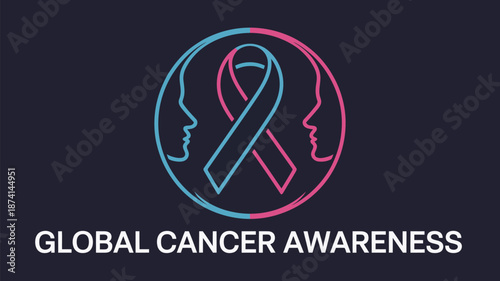 Global cancer awareness Vector