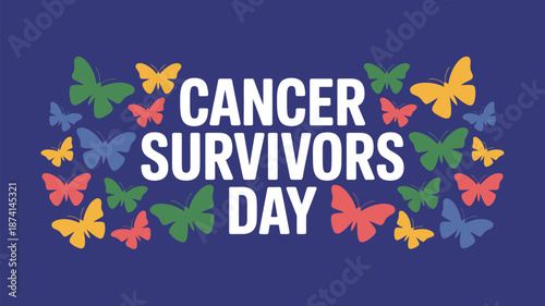 Celebrating cancer survivors day Vector