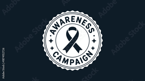 Awareness campaign ribbon Vector