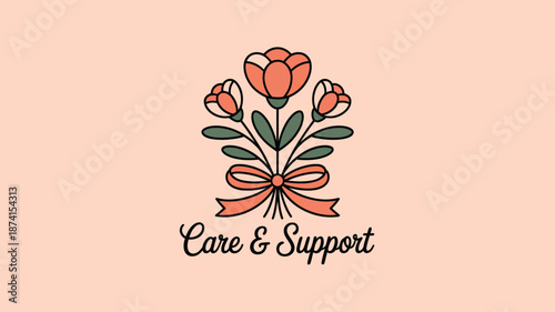 Floral care and support Vector
