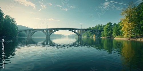 Valkenburgs historic Joop van der Reijdenbrug bridge spanning the old Rhine, architectural preservation