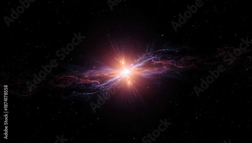 Astronomical supernova explosion in deep space, illustrating stellar destruction and energy release, World Astronomy Day
