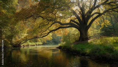 Dense green forest, serving as a habitat for wildlife and ecological preservation