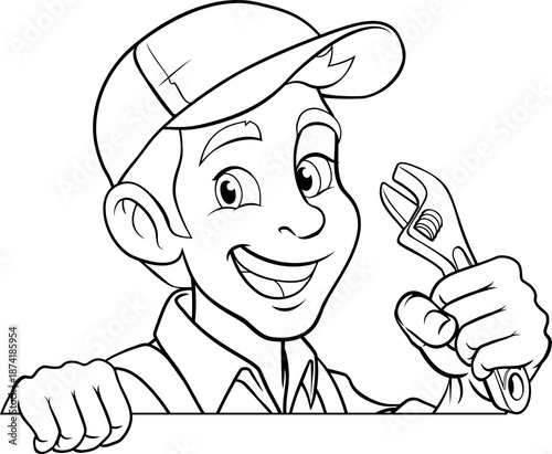 A handyman, mechanic, plumb...