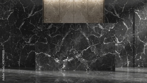 Dark gray stone textured marble and vitrified tiles for flooring and walls, focusing on material resilience and design, World Environment Day