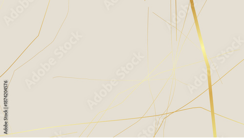 Gold Kintsugi crack pattern on whitish background