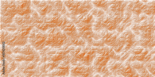 Yellow Crumpled Plastic Texture Abstract Circle Background with High Detail Surface