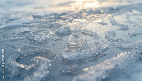 Pattern of delicate ice swi...