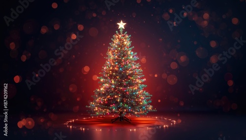 Christmas tree adorned with...