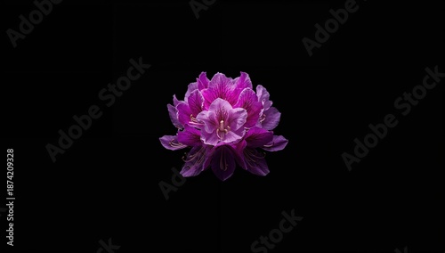 Colorful rhododendron flowe...