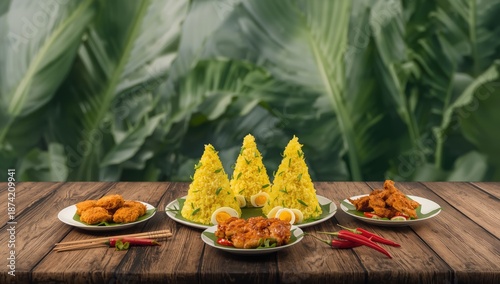 Miniature cone-shaped yello...