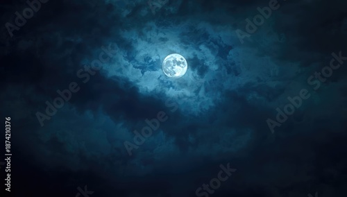 Dark sky featuring storm cl...